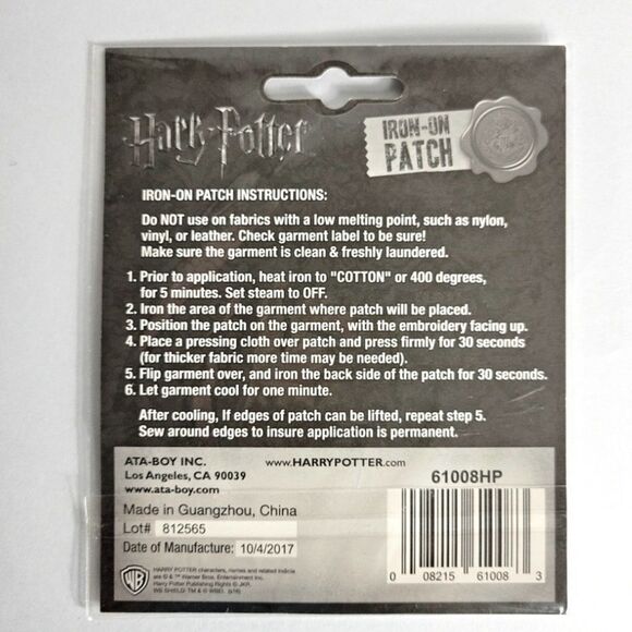 Harry Potter Gryffindor Iron-On Patch - Picture 2 of 2